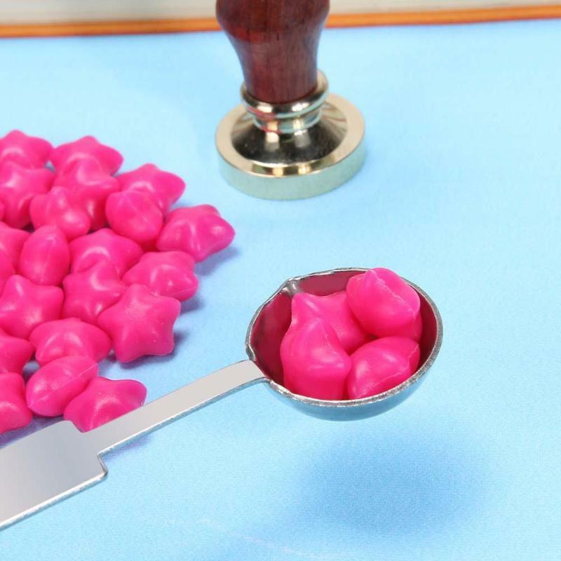 Steel Spoon Melting Wax Candle Granual Sealing Envelope Seal Stamp Craft UK