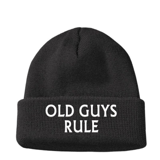 Gifts For Him Dad men's OLD GUYS RULE Grandad Beanie Hat 50th 60th Birthday
