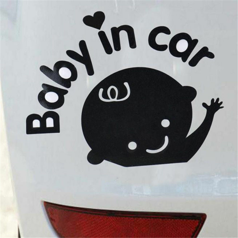 Little Dude Baby On Board Child Window Bumper Car Sign Decal BLACK Sticker UK