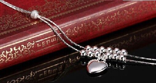 SILVER HEART ANKLET SUMMER Tibetan BOHO Ankle Bracelet Beach Foot Jewellery UK