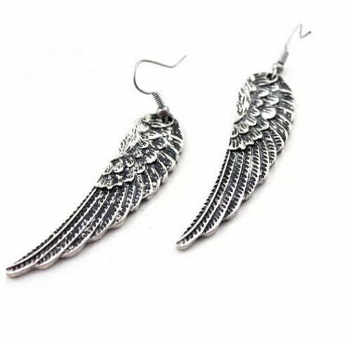 Silver Angel Wings Earrings Fashion Jewellery Womens Tibet SEXY SUMMER EAR RINGS