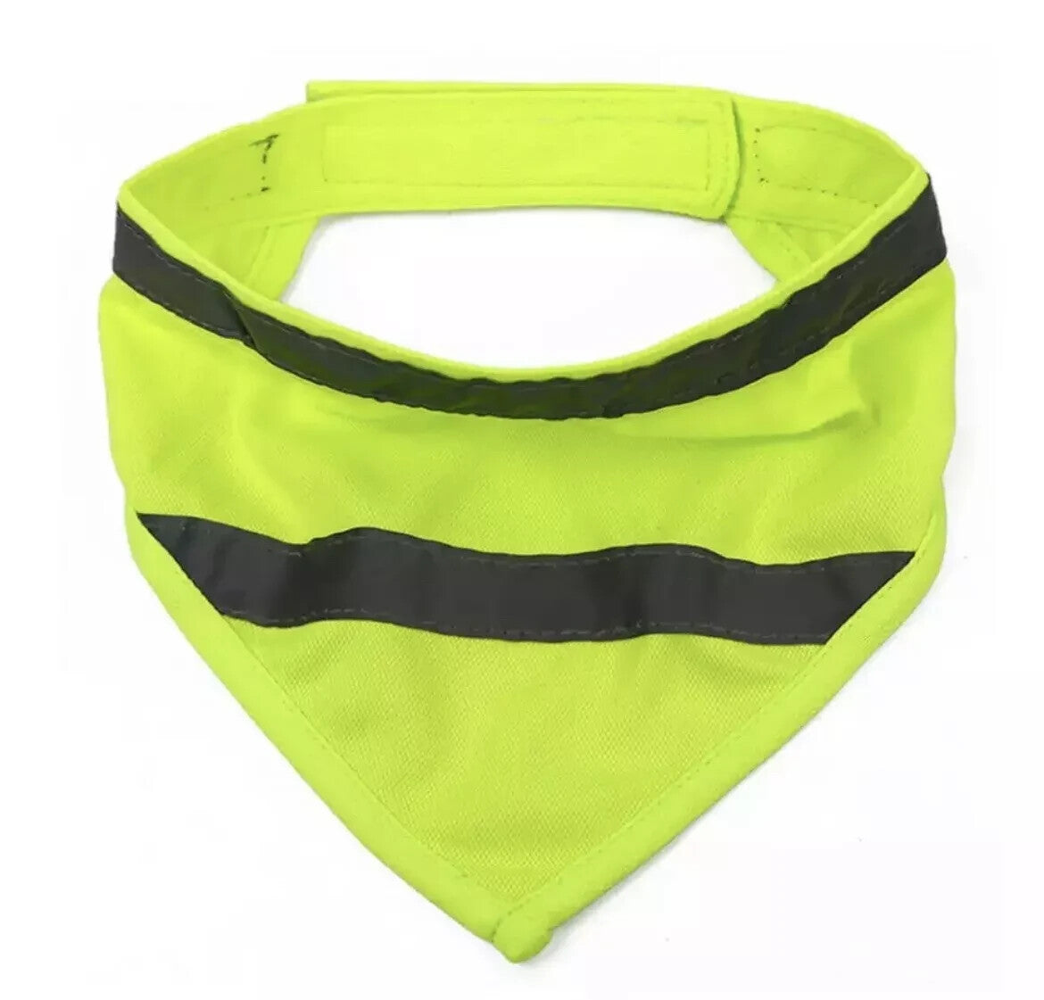 Personalised Dog Bandana Hi Viz Name Reflective Safety Bib Collar Neck Scarf M