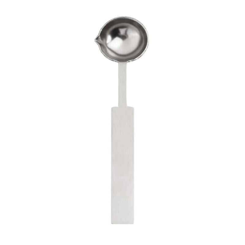 Steel Spoon Melting Wax Candle Granual Sealing Envelope Seal Stamp Craft UK