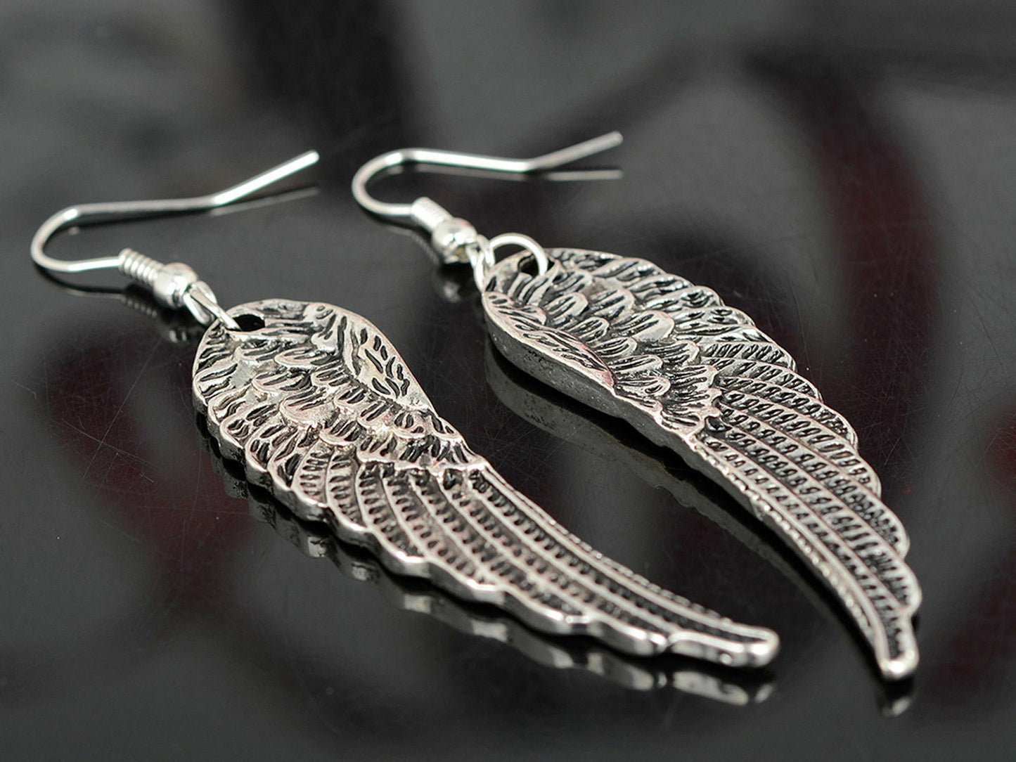 Silver Angel Wings Earrings Fashion Jewellery Womens Tibet SEXY SUMMER EAR RINGS