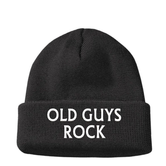 Gifts For Him Dad men's OLD GUYS ROCK Grandad Beanie Hat 50th 60th Birthday