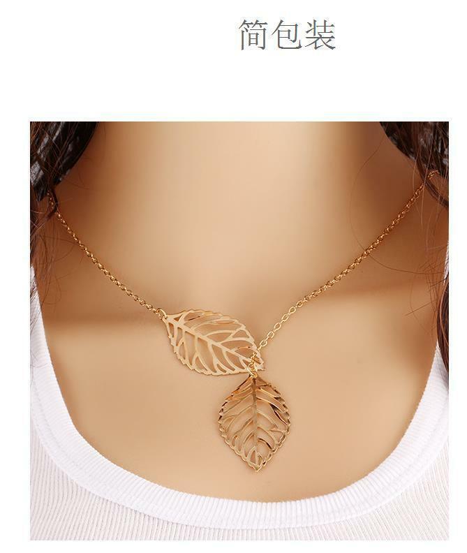 Womens LEAF BOHO SEXY Pendant Chain Choker Layer Long Necklace Body Jewellery UK