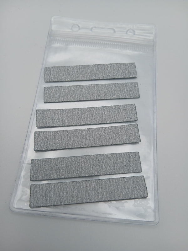 Mirror Magic 7 in 1 Nail File Replacement  6x 240 Emery Grit Strips Buffer Sand