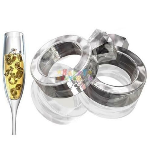 Wedding Diamond Ring Ice Cube Tray Chocolate Fondant Silicone Cake Mold Mould UK