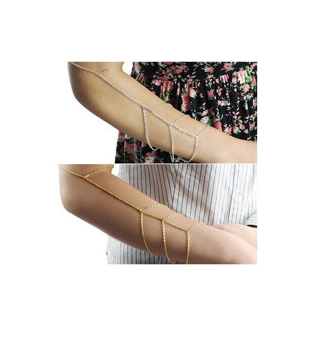 SEXY Arm Slave Tassels Chain Upper Cuff Armband Armlet Bracelet Band HOT GIFT UK