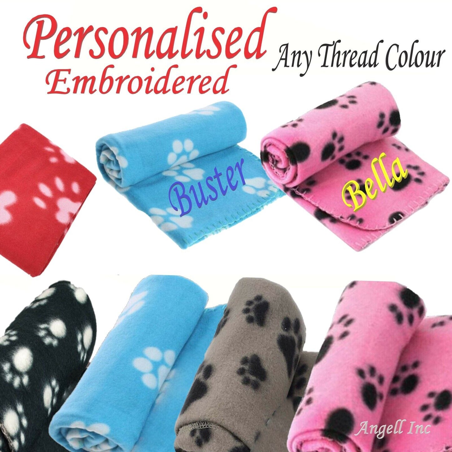 Personalised Dog Blanket Puppy Kitten Cat Bed Cover Pet blanket puppy comforter