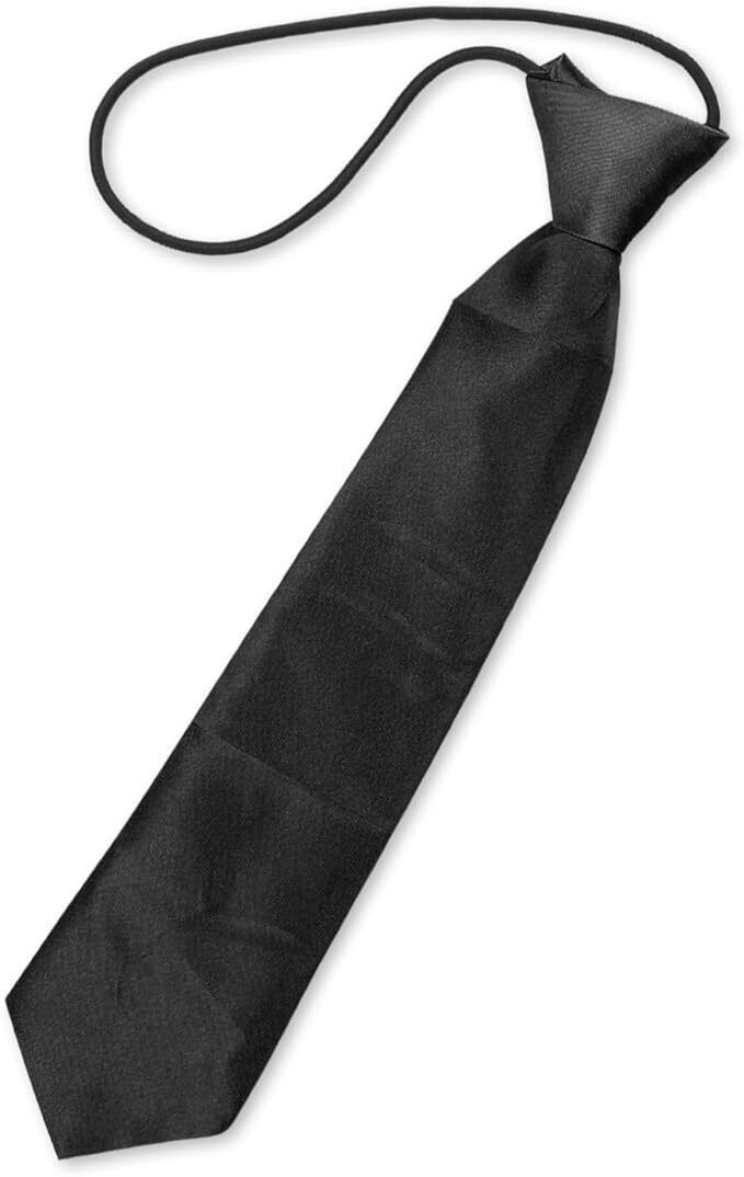 PERSONALISED Initials Smart Business Tie Gift Present Birthday Dad Black Clip on