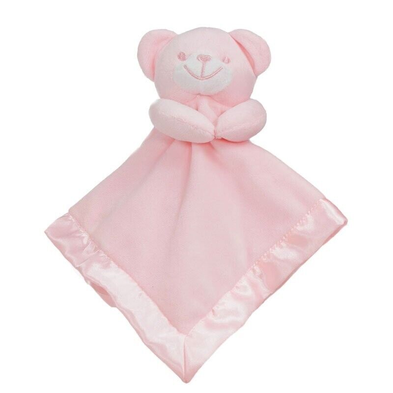 PERSONALISED BABY NAME TAGGIE TAGGY COMFORTER BLANKET FLEECE SOFT BOY GIRL HEART