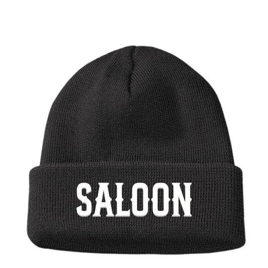 Gifts for Her Him SALOON Beanie Hat Men's Women Dad Mum Birthday Present Cowboy