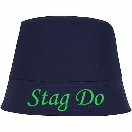 Personalised Adult Bucket Hat STAG DO HEN FESTIVAL FISHING RAVE FANCY BEACH GOLF