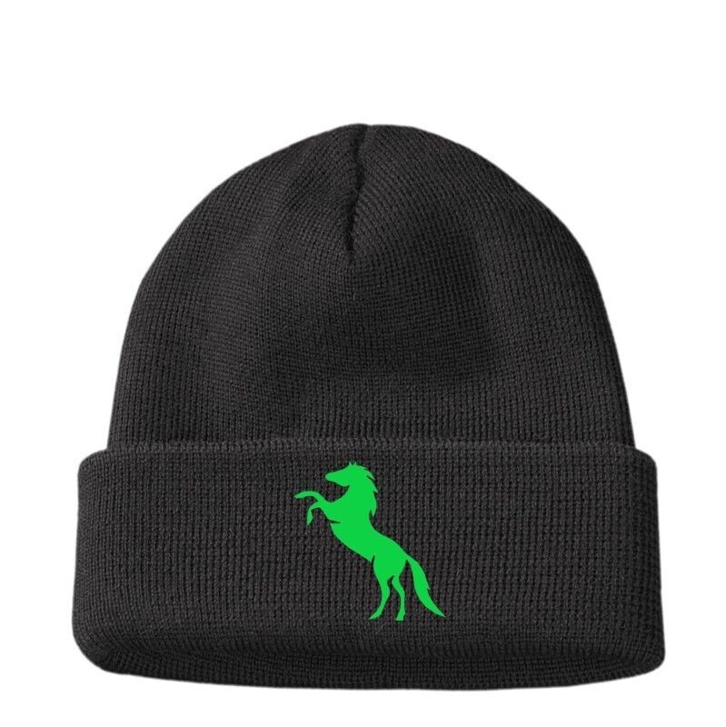 Personalised Gifts for Him Her Birthday Present Dad Mum Horse Woolly Beanie Hat