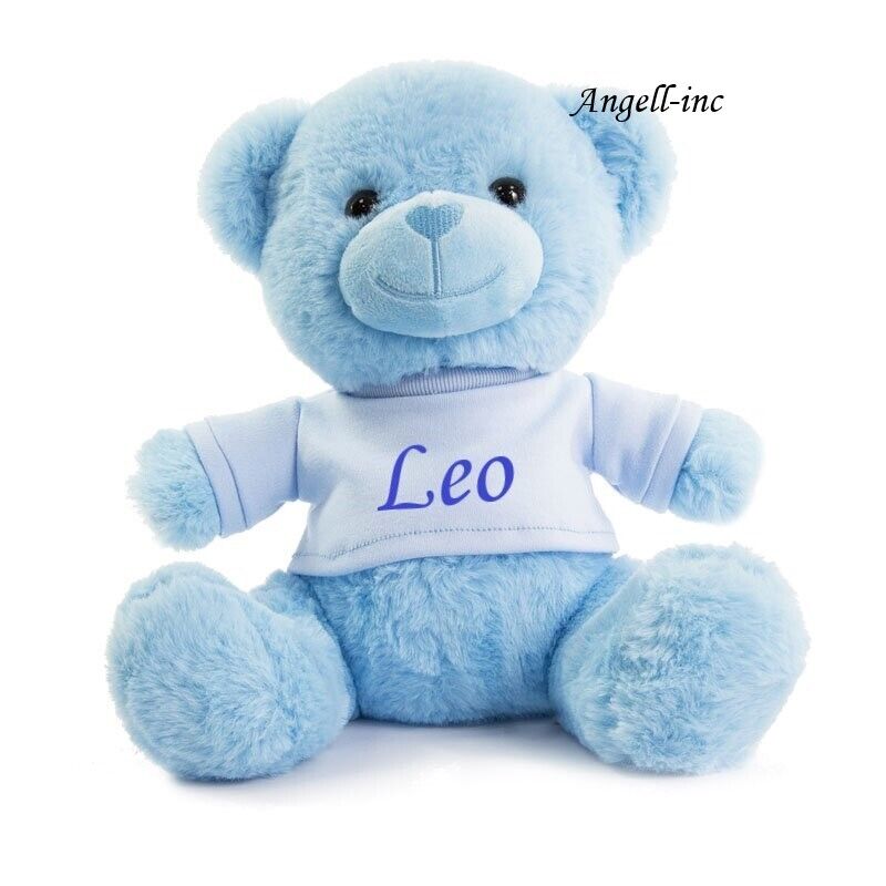 Personalised 25cm Plush Teddy Bear Baby Boy Girl First Christmas Birth Gift UK