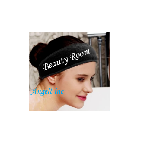 Women's Personalised Headband Spa Day Makeup Hen do Hair Band Bridesmaid Salon