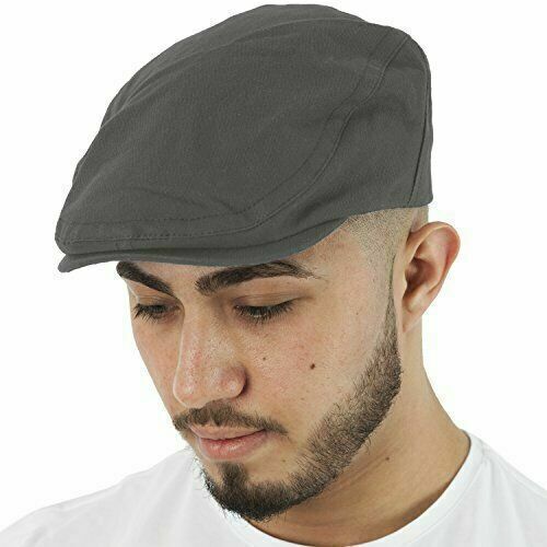 Mens FISHING ROD FLAT CAP CARP PIKE FLY REEL Fathers Day Dads Gift Gatsby Hat
