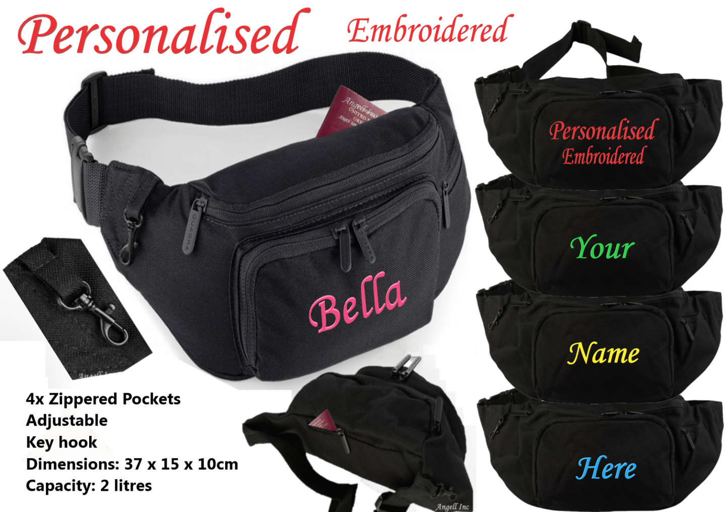 Personalised Gift For Her Thank You Best Teacher Staff Assistant Bum Bag Women's