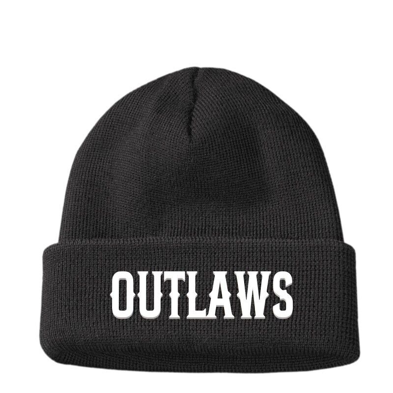 Gifts for Her Him OUTLAWS Beanie Hat Men's Women's Dad Mum Birthday Present