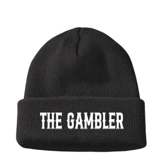 Gifts for Her Him THE GAMBLER Beanie Hat Men's Women's Dad Mum Birthday Present