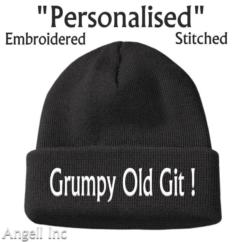 Birthday Gifts For Him Men Grandad Dad GRUMPY OLD BALD Joke Beanie Hat Present