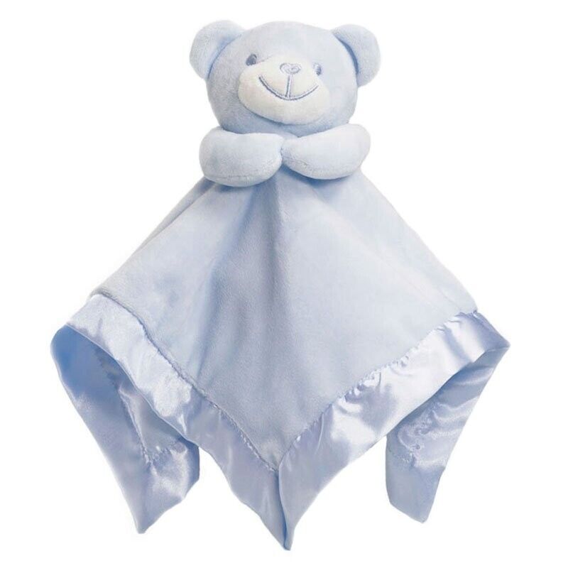 PERSONALISED BABY NAME TAGGIE TAGGY COMFORTER BLANKET FLEECE SOFT BOY GIRL HEART