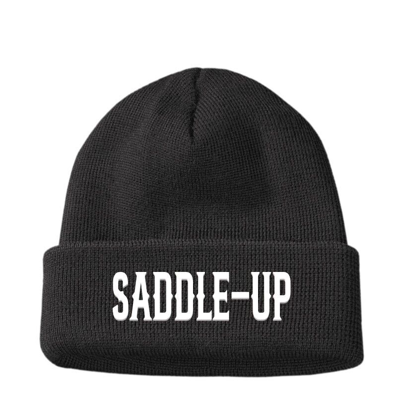 Gifts for Her Him SADDLE UP Beanie Hat Men's Women's Dad Mum Birthday Present