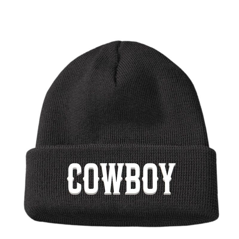 Gifts for Her Him COWBOY Beanie Hat Men's Women's Dad Mum Birthday Present