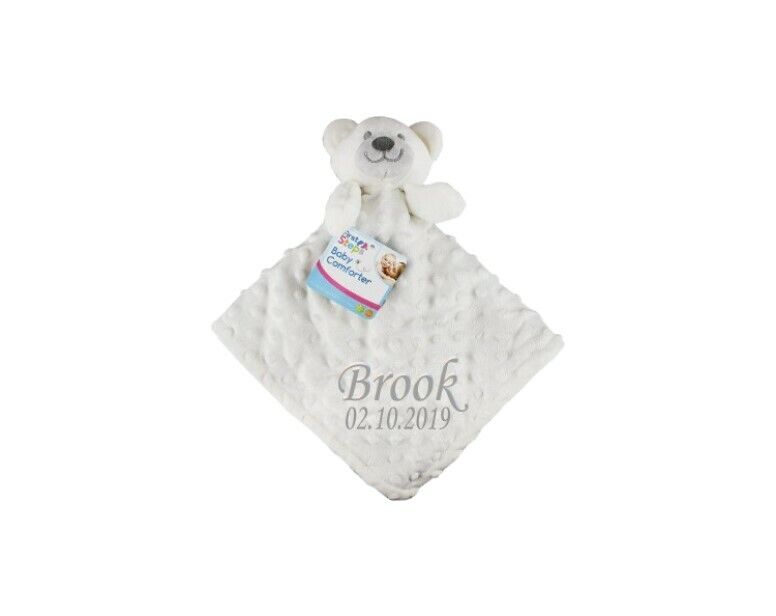 Personalised Baby Comforter Blanket Security Blanket Teddy Bear Baby gift Babies