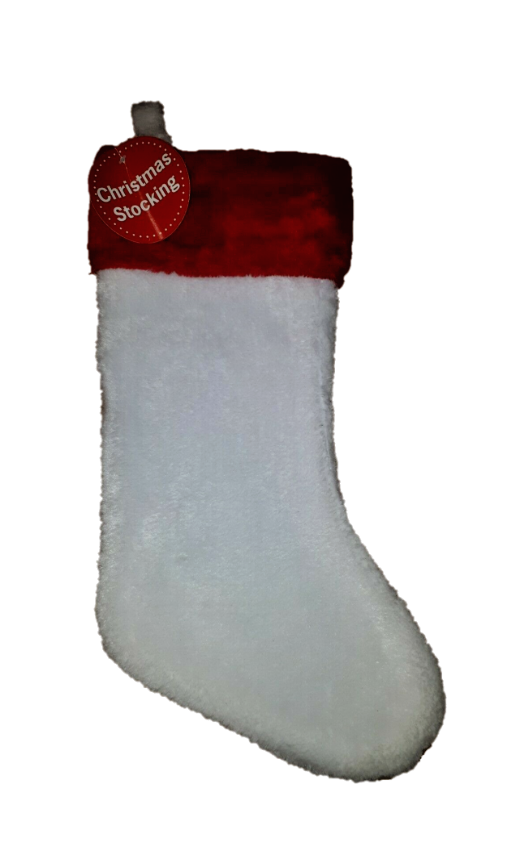NEW red and white christmas stocking kids adults children xmas Santa festive