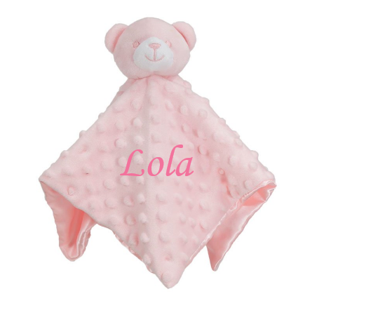 Personalised Baby Comforter Blanket Security Blanket Teddy Bear Baby gift Babies