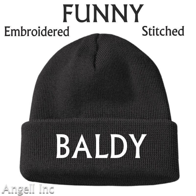 Birthday Gifts For Him Men Grandad Dad GRUMPY OLD BALD Joke Beanie Hat Present