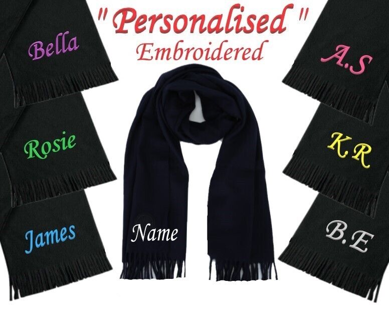 Personalised Birthday Gifts Set Hat Scarf For Her Him Friend Men Mum Dad Present