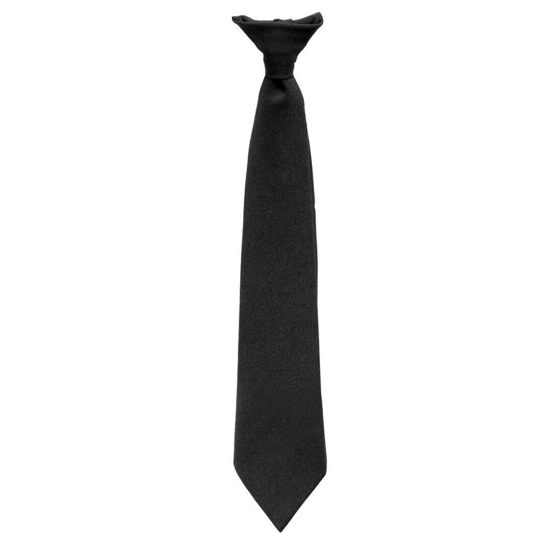 PERSONALISED Initials Smart Business Tie Gift Present Birthday Dad Black Clip on