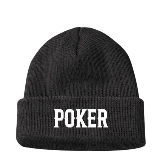 Country Western Cowboy Hat POKER Beanie Men's Women's Horse Gifts for Her Him