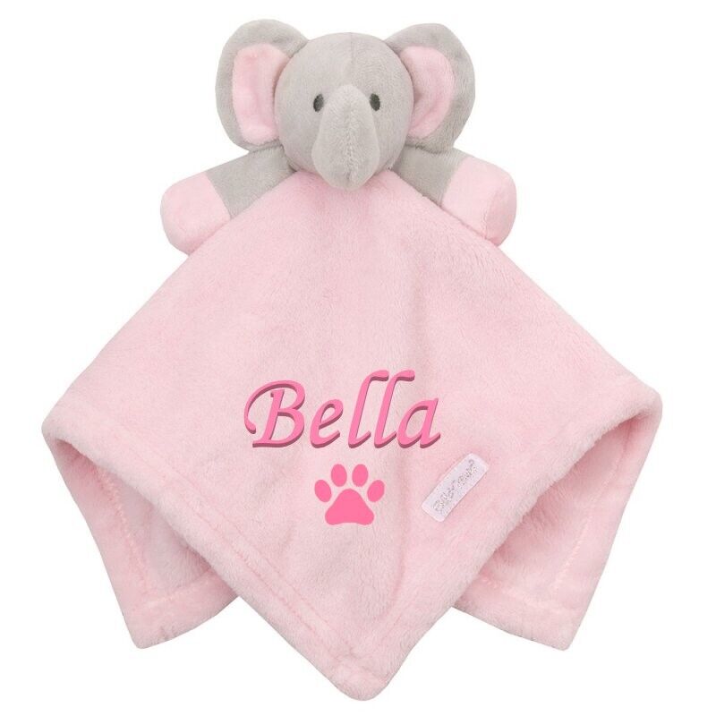 Personalised Pet Name comforter Dog Puppy Scent Kitten Cat Bed blanket Paw Toy