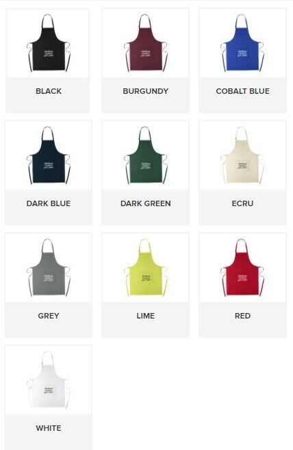 Personalised Custom Embroidered Apron with POCKET BBQ Chef Cooking Baking GIFT