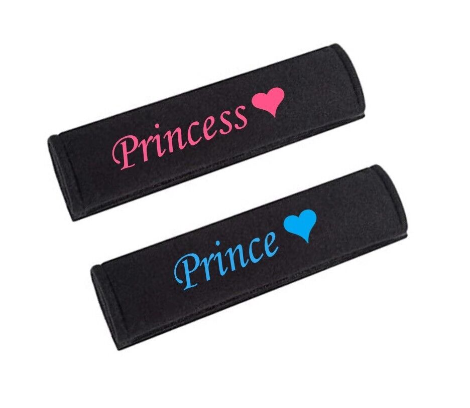 Princess Heart Prince Car Seat Belt Pad Shoulder Cover Cushion Girls Boys Gift