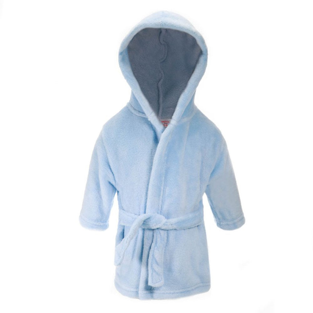 Personalised Baby Robe 6-12m Bath Embroidered Dressing Gown Boy Girl Gift Super Soft