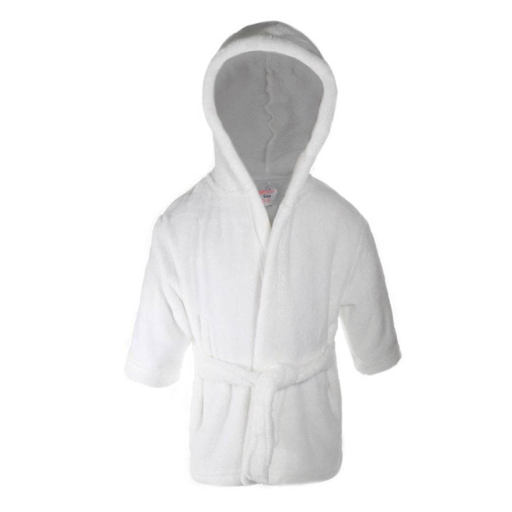 Personalised Baby Robe 6-12m Bath Embroidered Dressing Gown Boy Girl Gift Super Soft
