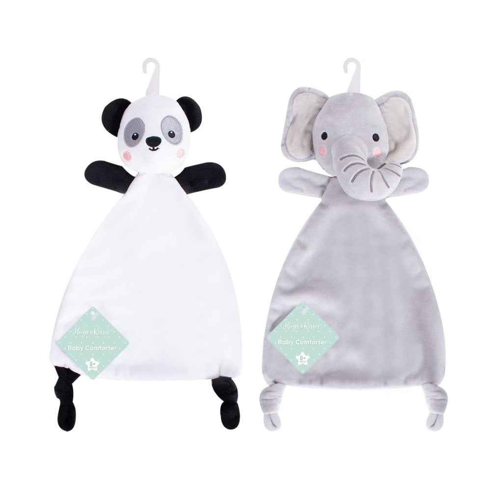PERSONALISED BUNNY BABY TAGGIE TAGGY COMFORTER BLANKET FLEECE SOFT BOY GIRL