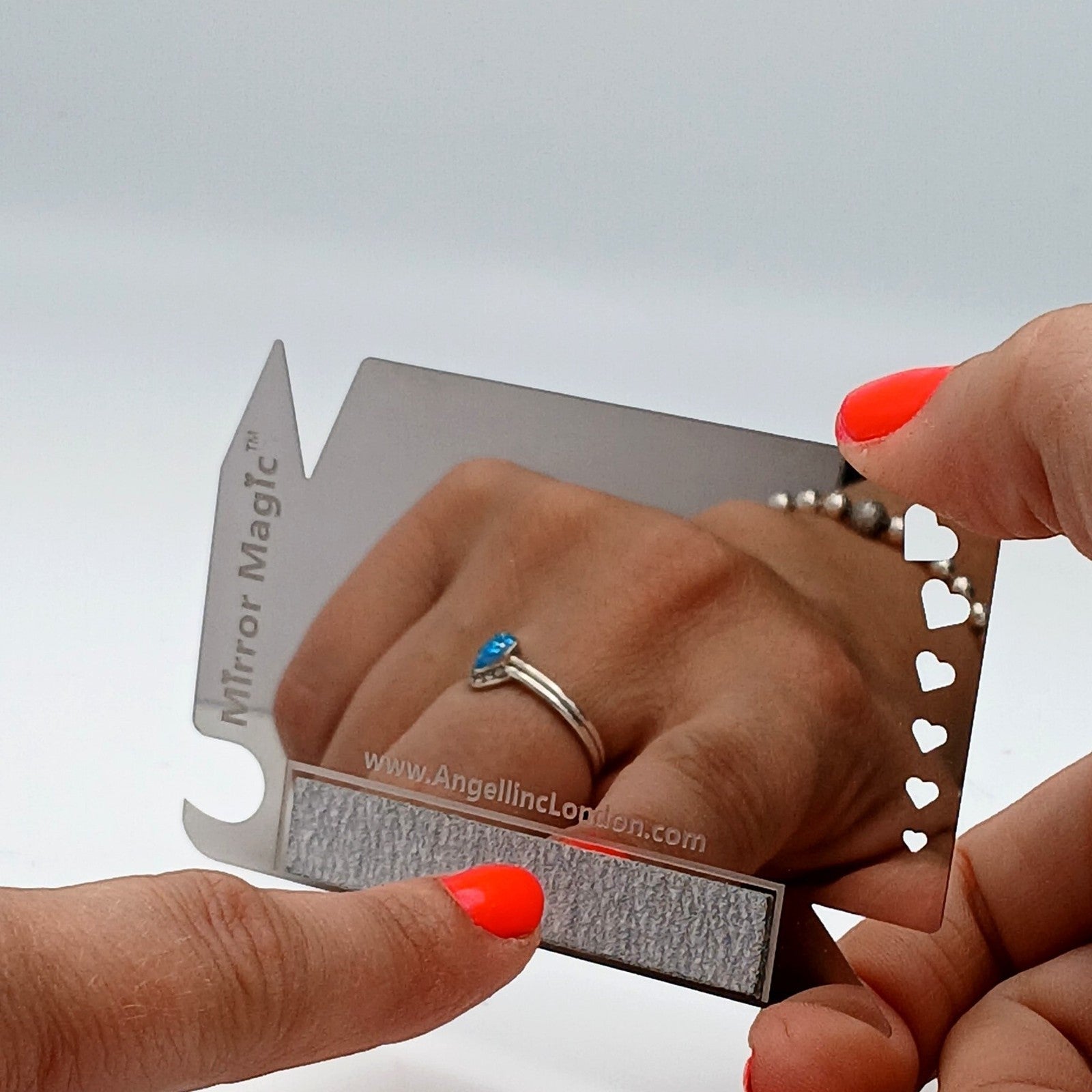 Mirror Nail file 7 in 1 EDC Gift Camping Mirror