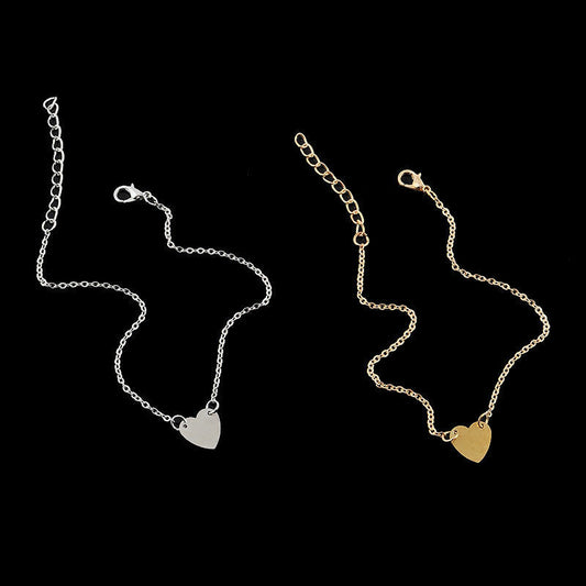 SEXY HEART ANKLET LADIES GIRL Fashion Ankle Bracelet Foot Jewelry Chain Beach UK