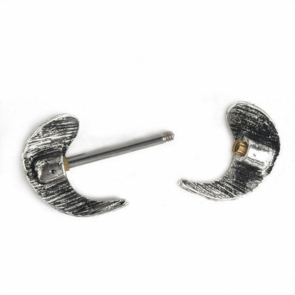 ANGEL WING NIPPLE BAR BEAUTIFUL SHIELD 316L Surgical Steel Barbell Piercing UK