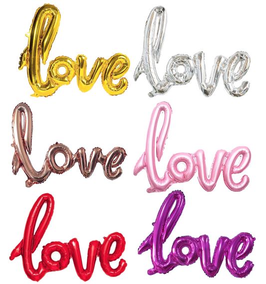 LOVE Letter Word VALENTINE Wedding Engagement Hen Anniversary Foil Balloon PARTY