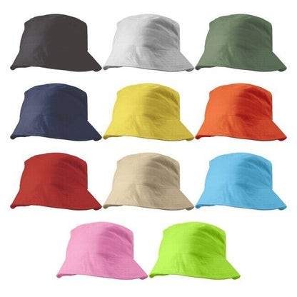 Personalised Kids Bucket Hat 7-10yrs Sun Summer Bush Hat Cap Toddler Children Boy Girl