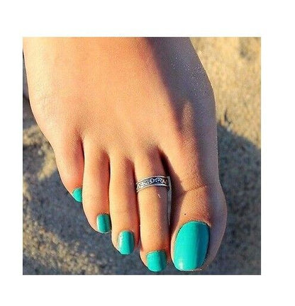ADJUSTABLE INFINITE TOE OR FINGER RING WOMENS GIRLS SILVER GOLD STACKABLE GIFT