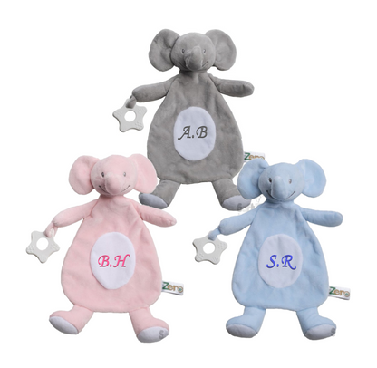 Personalised Baby Teether Comforter Blanket Teddy Bear Baby Teething gift Babies