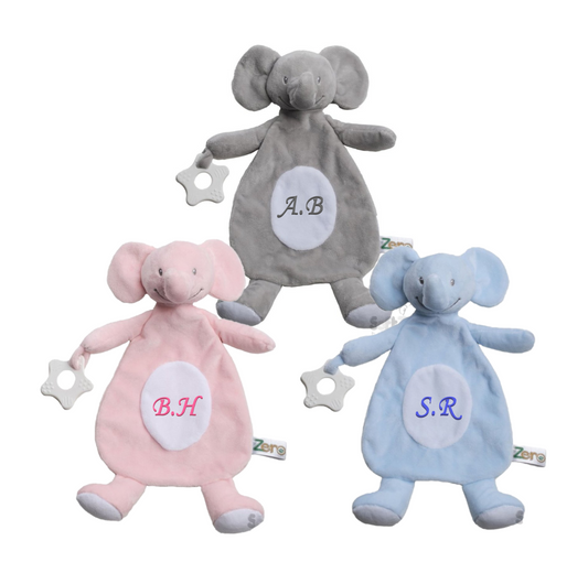 Personalised Baby Teether Comforter Blanket Teddy Bear Baby Teething gift Babies